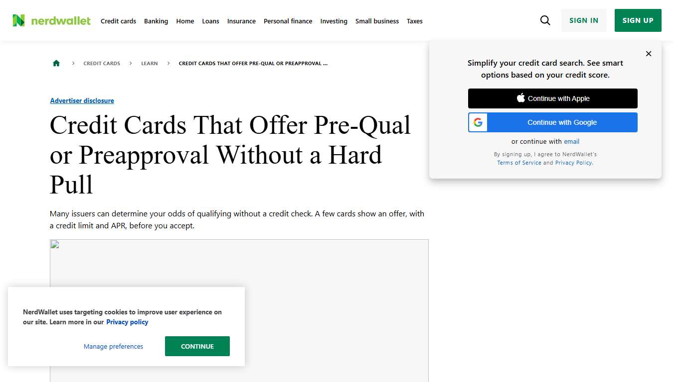 Credit Cards That Offer Preapproval Without a Hard Pull - NerdWallet